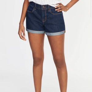 🌟Old Navy Mid-Rise Cuffed Dark Denim Shorts